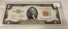 1953B $2 Red Seal Note