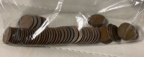 50 Wheat Cents