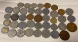 Group of European Currency Coins