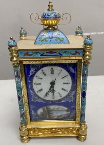 Chinese Cloisonne Enamel Clock