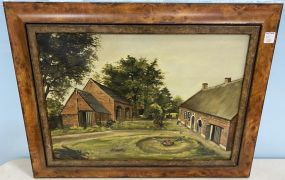 Vintage Village Painting by Raph Fret