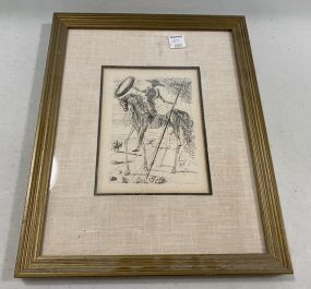 DON QUIXOTE Print by Salvador Dali