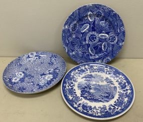 Three Spode Porcelain Chargers