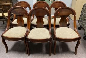 Six Empire Style Dining Chairs