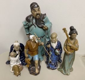 Group of Chinese Clay Figurines