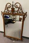 Vintage Mahogany Chippendale Wall Mirror