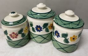 Three Gail Pittman Cookie Jars