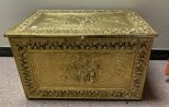 Vintage Brass Fireplace Box