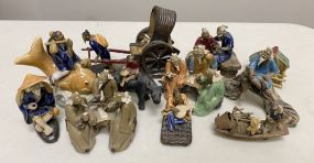 Group of Chinese Clay Figurines