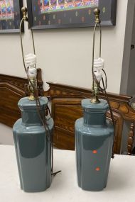 Pair of Ceramic Vase Lamps