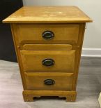 Maple Two Drawer Nightstand