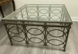 Ornate Metal Square Coffee Table