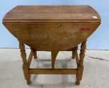 Small Primitive Style Maple Drop Leaf Table