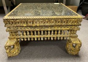 Unique Gold Gilt Square Coffee Table