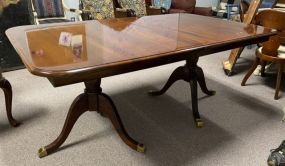 Federal Style Double Pedestal Dining Table