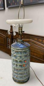 Glazed Pottery Vase Lamp