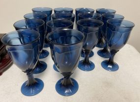 14 Blue Fostoria Cups