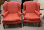 Pair of Wing Back Arm Chairs