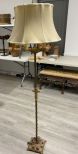 Vintage Metal Twist Rod Floor Lamp