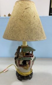 Modern Chinese Ceramic Pottery Lamp