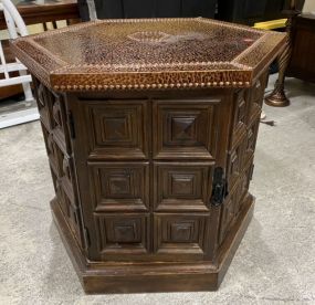 1970's Mid Century Octagon Light Table