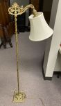 Ornate Gold Color Metal Floor Lamp