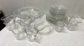Set of Imperial Glass Candlewick Set
