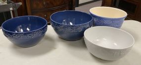 Four Ceramic Serving Bowls