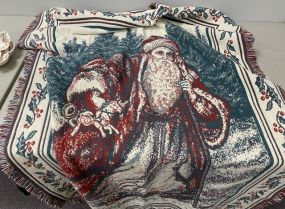 Christmas Santa Claus Throw Blanket