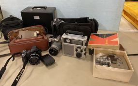 Collection of Modern, Vintage, and Antique Cameras