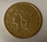 1899 $20 Liberty Head Gold Coin