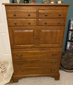 Keller Co. Oak Hi Boy Chest