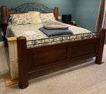 Miskelly Iron and Wood King Size Bed
