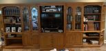 Large 7 Piece Entertainment Bookcase Set