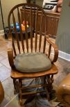 Oak Windsor Style Platform Rocker