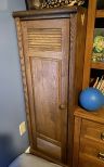 Lexington Co. Oak Single Door Cabinet