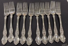 10 RM Sterling Dinner Forks