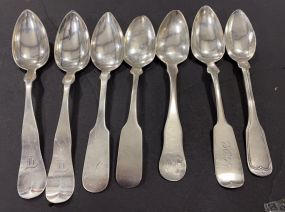 7 Coin Silver Spoons