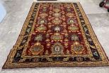 Hand Knotted Wool Persian Style Area Rug 6'5 x 9'6