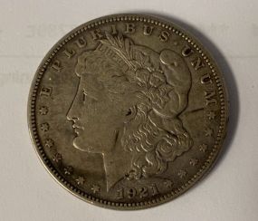 1921 Morgan Silver Dollar-S