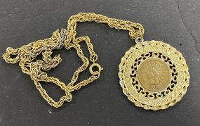 1904 Indian Head Penny Necklace