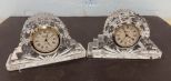 Pair of Waterford Crystal Clocks