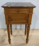 French Provincial Slate Top Side Table