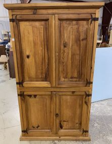 Heavy Pine Entertainment Cabinet