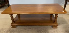 Ethan Allen Cherry Rectangle Coffee Table