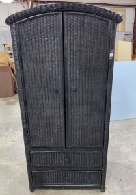 Prier 1 Bristol Collection Wicker Storage Armoire