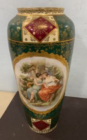 Antique Victoria Czech Hand Painted Vase