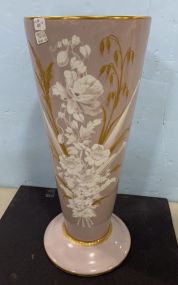 Late 1800's Hand Painted Porcelain Vase