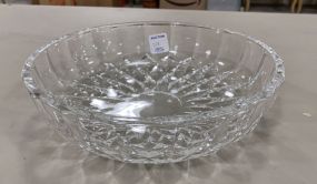 Signed Val St. Lambert Crystal Bowl