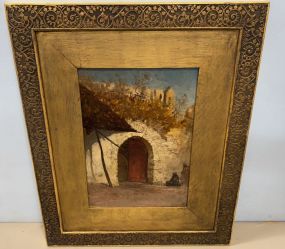 Antique Home Painting on Canvas